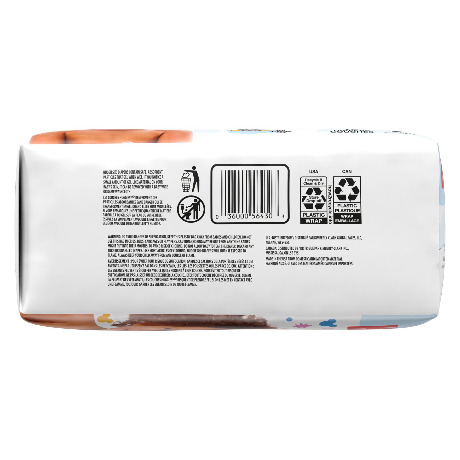 slide 6 of 7, Huggies Snug & Dry Baby Diapers, Size 7 (41+ lbs), 18 Ct, 18 ct