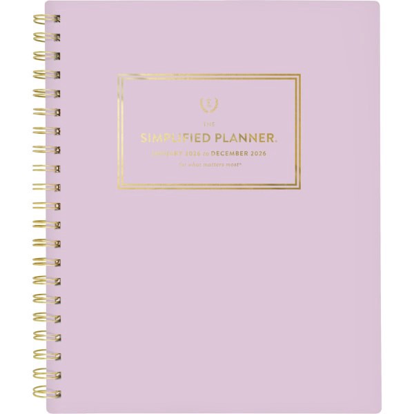 slide 5 of 10, At-A-Glance Simplified by Emily Ley for AT-A-GLANCE® 2026 Weekly Monthly Planner, Pink, Large, 8 1/2"" x 11"", 1 ct