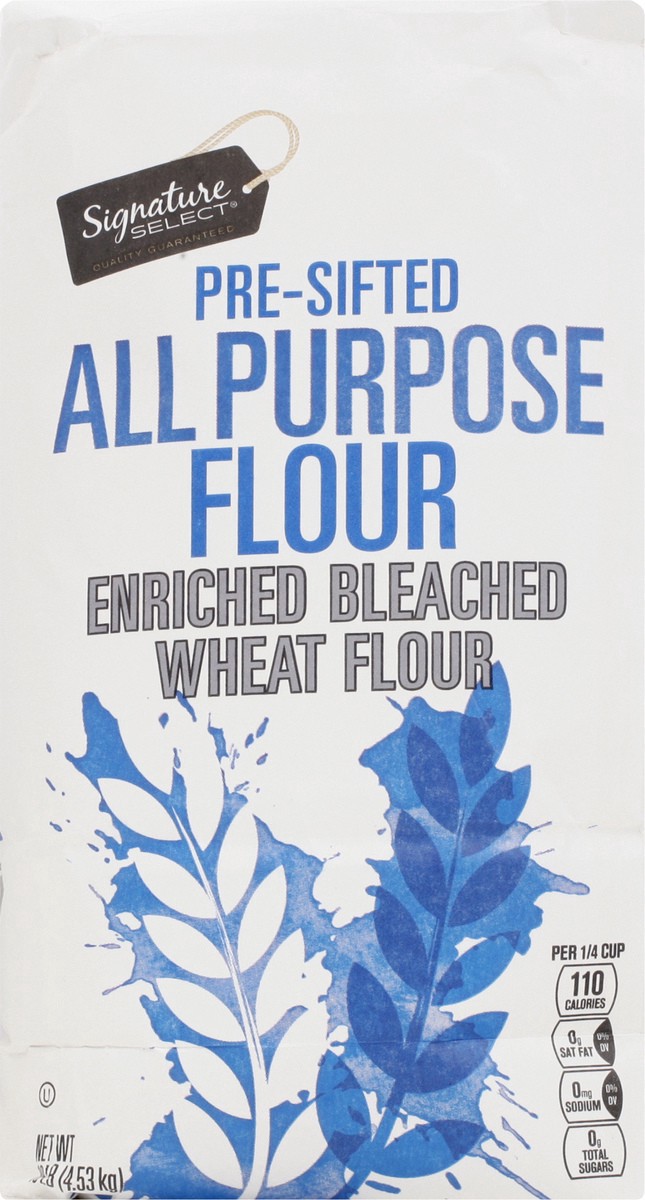 slide 6 of 9, Signature Select Pre-Sifted All Purpose Flour 10 lb, 