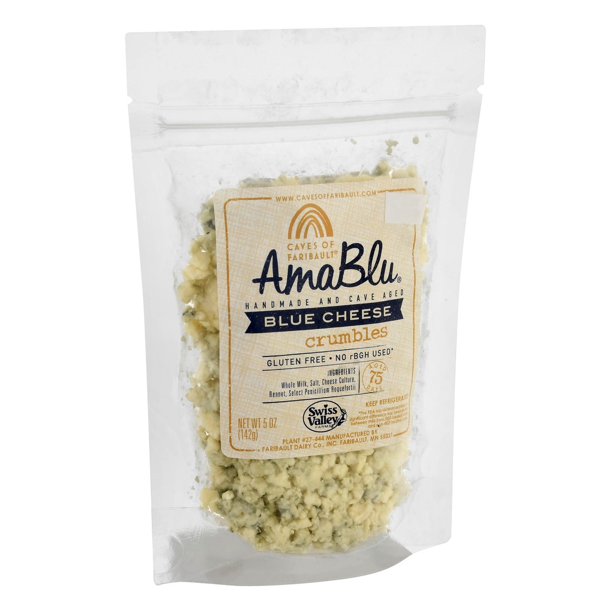 slide 2 of 13, Caves of Faribault Amablu Blue Cheese Crumbles 5 oz, 5 oz