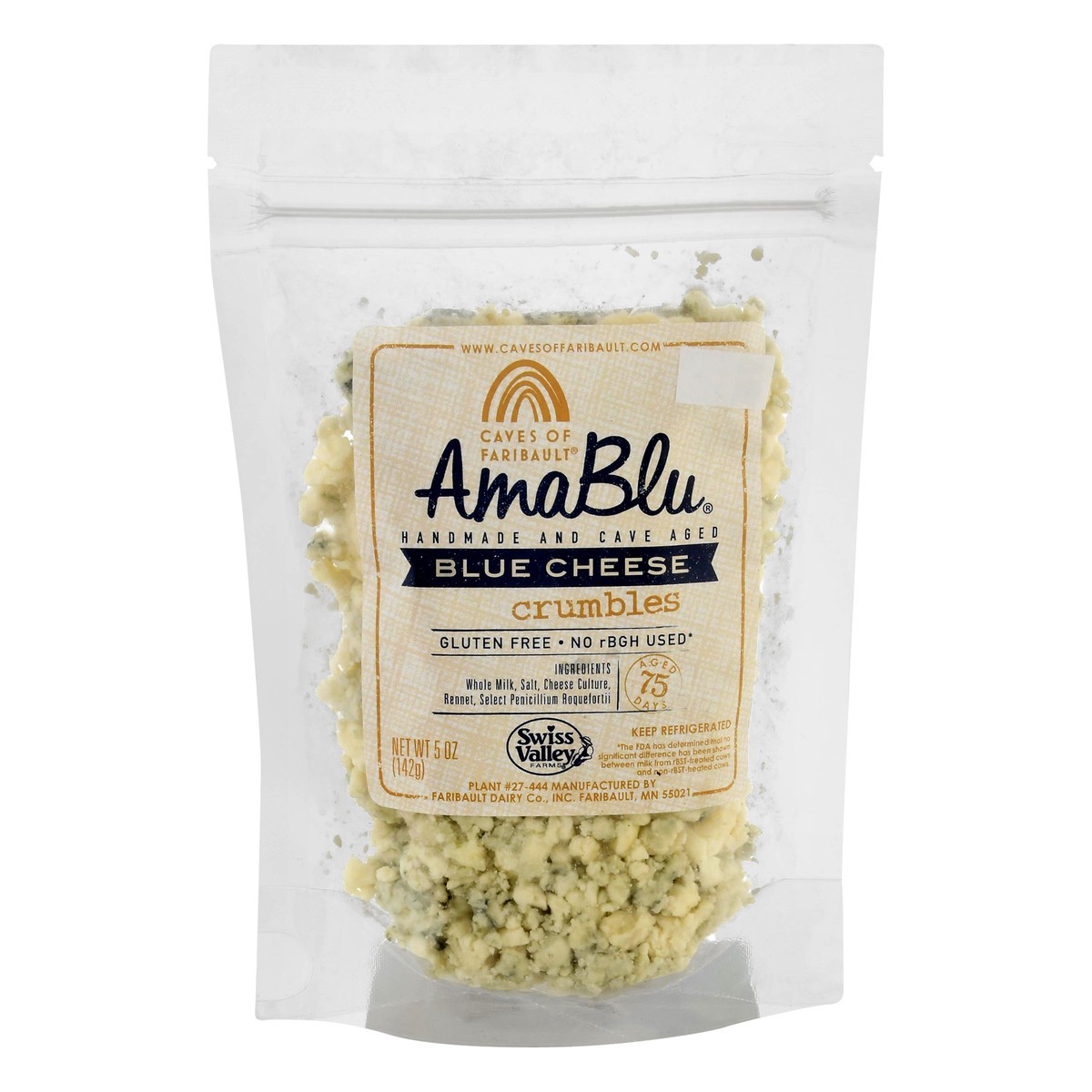 slide 1 of 13, Caves of Faribault Amablu Blue Cheese Crumbles 5 oz, 5 oz