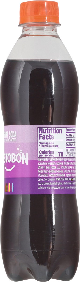 slide 4 of 15, Postobón Grape Soda 13.53 fl oz, 13.53 fl oz