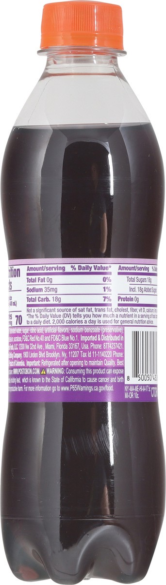 slide 14 of 15, Postobón Grape Soda 13.53 fl oz, 13.53 fl oz