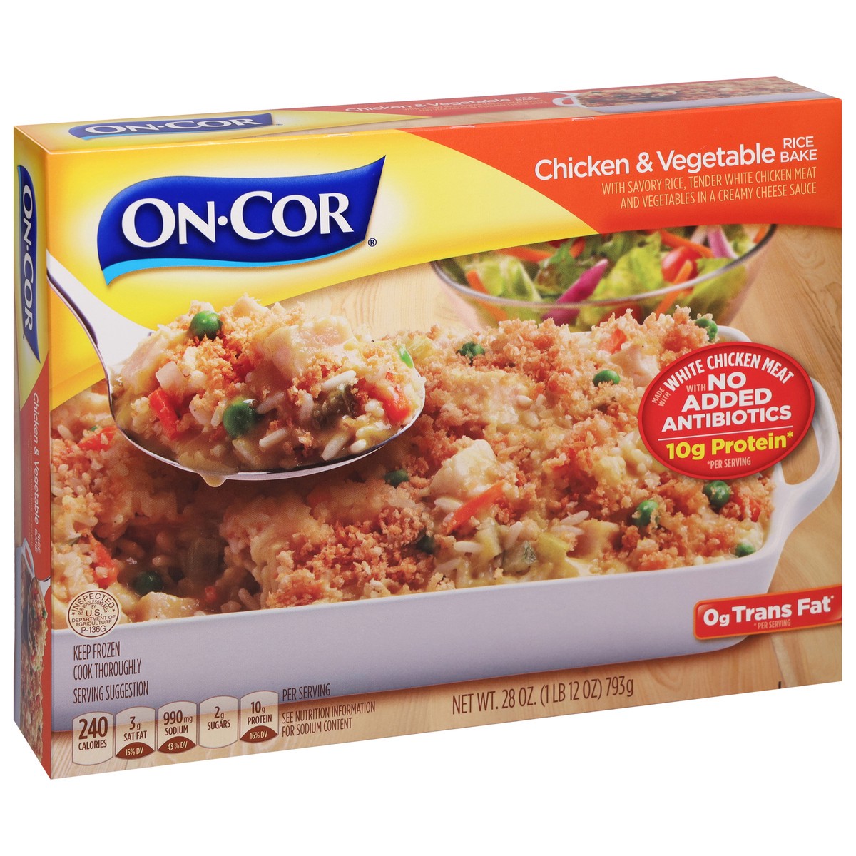 slide 5 of 9, On-Cor On Cor Chicken & Vegetable Rice Bake, 28 oz