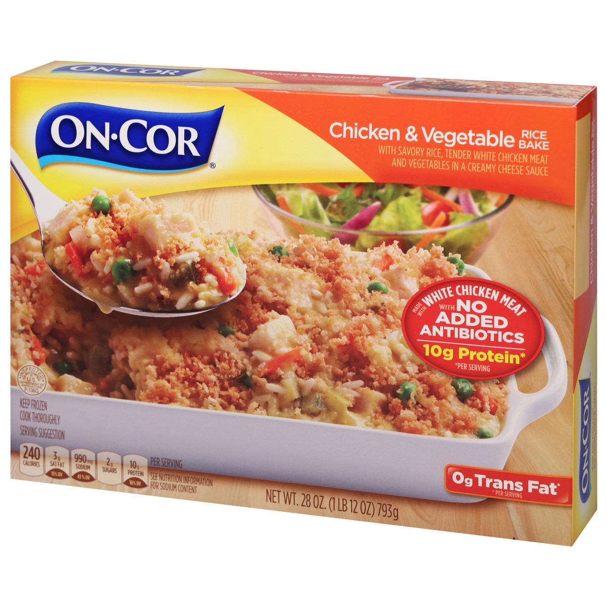 slide 8 of 9, On-Cor On Cor Chicken & Vegetable Rice Bake, 28 oz