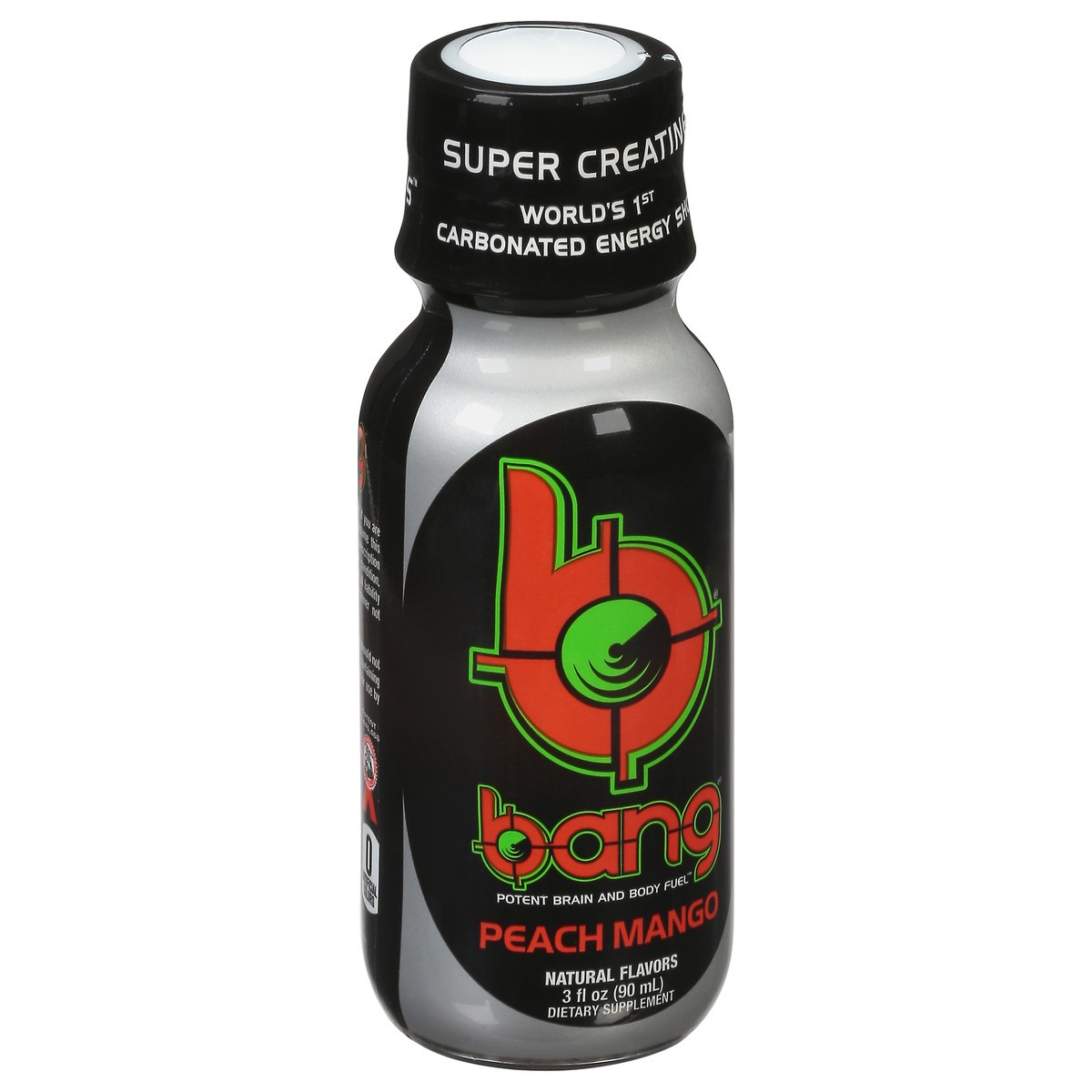 slide 9 of 12, Bang Carbonated Peach Mango Energy Shot 3 fl oz, 3 oz