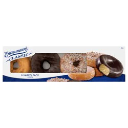 Entenmann's Variety Pack Donuts, 8 count, Soft Donuts, 15 oz Box