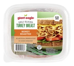 Giant Eagle Deli Sliced Turkey Breast, Honey Roasted