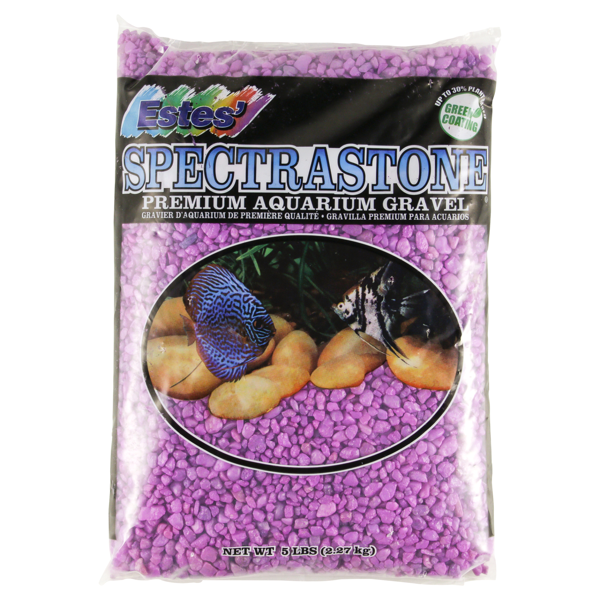 slide 1 of 2, Estes Spectrastone Aquarium Gravel, Permaglo Lavender, 5 lb