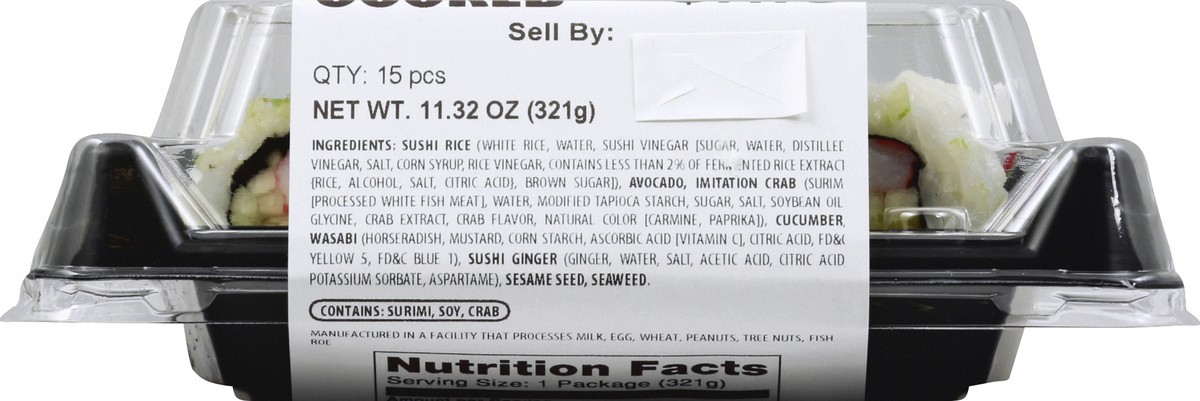 slide 2 of 4, Sushic California Roll Plus 15 ea, 15 ct