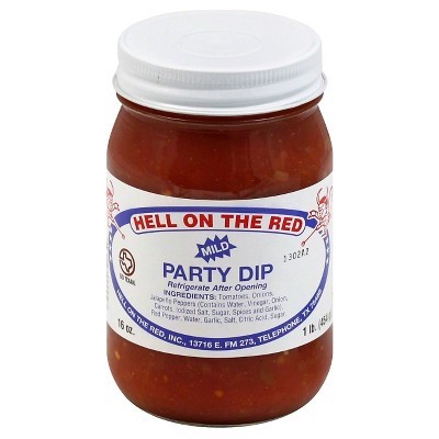 slide 1 of 1, Hell on the Red Texas Mild Party Dip, 16 oz