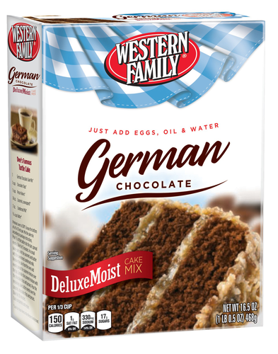 slide 1 of 1, Western Family Germ Chocolate Cake, 16.5 oz