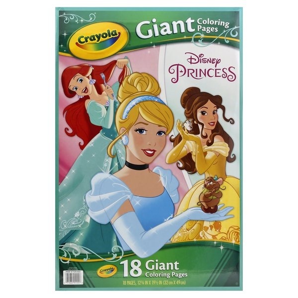 slide 1 of 1, Crayola Coloring Pages Giant Disney Princess/The Little Mermaid, 1 ct