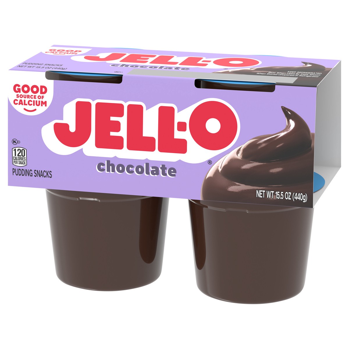slide 2 of 9, Jell-O Original Chocolate Ready-to-Eat Pudding Snack Cups, 4 ct Cups, 4 ct