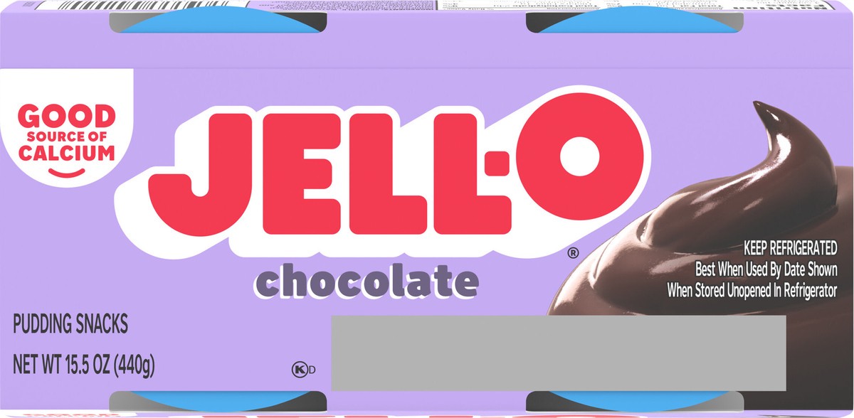 slide 6 of 9, Jell-O Original Chocolate Ready-to-Eat Pudding Snack Cups, 4 ct Cups, 4 ct