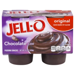 Jell-O Original Chocolate Ready-to-Eat Pudding Cups Snack Cups