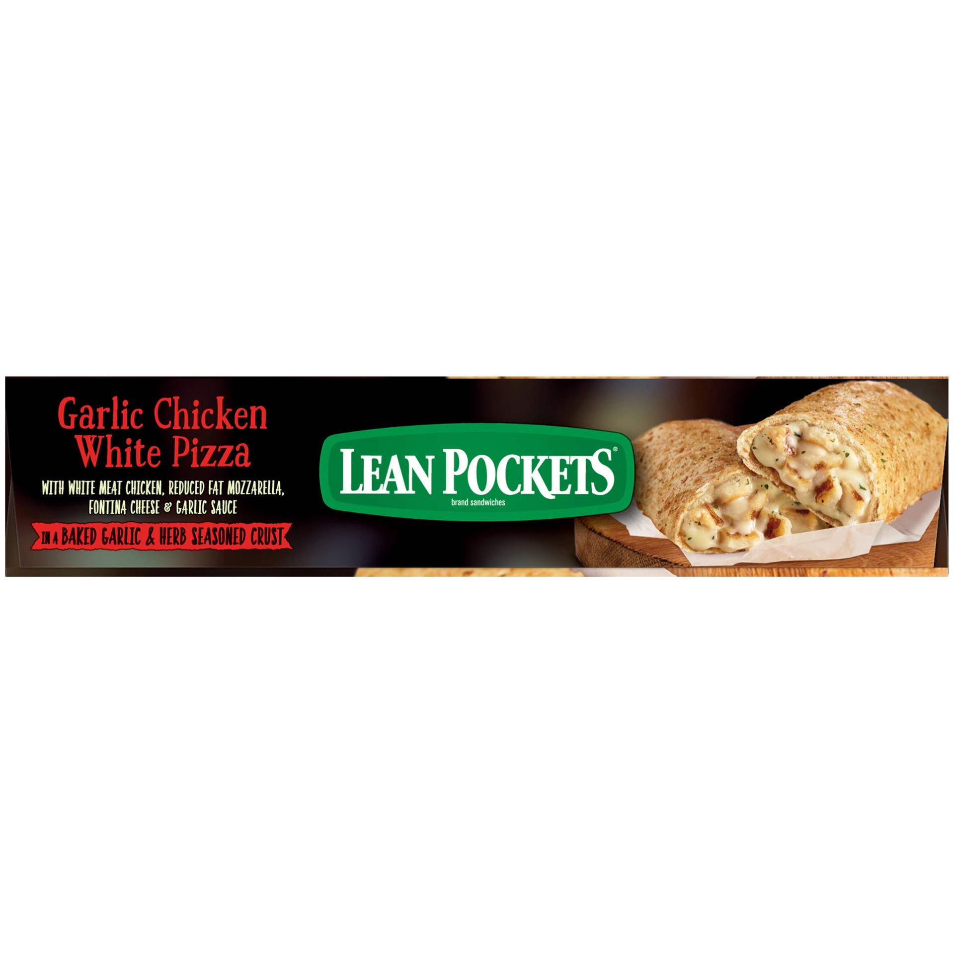 slide 6 of 10, Lean Pockets Garlic Chicken Pizza, 2 ct