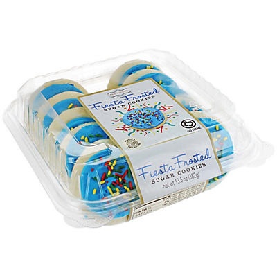 slide 1 of 1, Rich's Go Texan Blue Fiesta Frosted Sugar Cookies, 13.5 oz