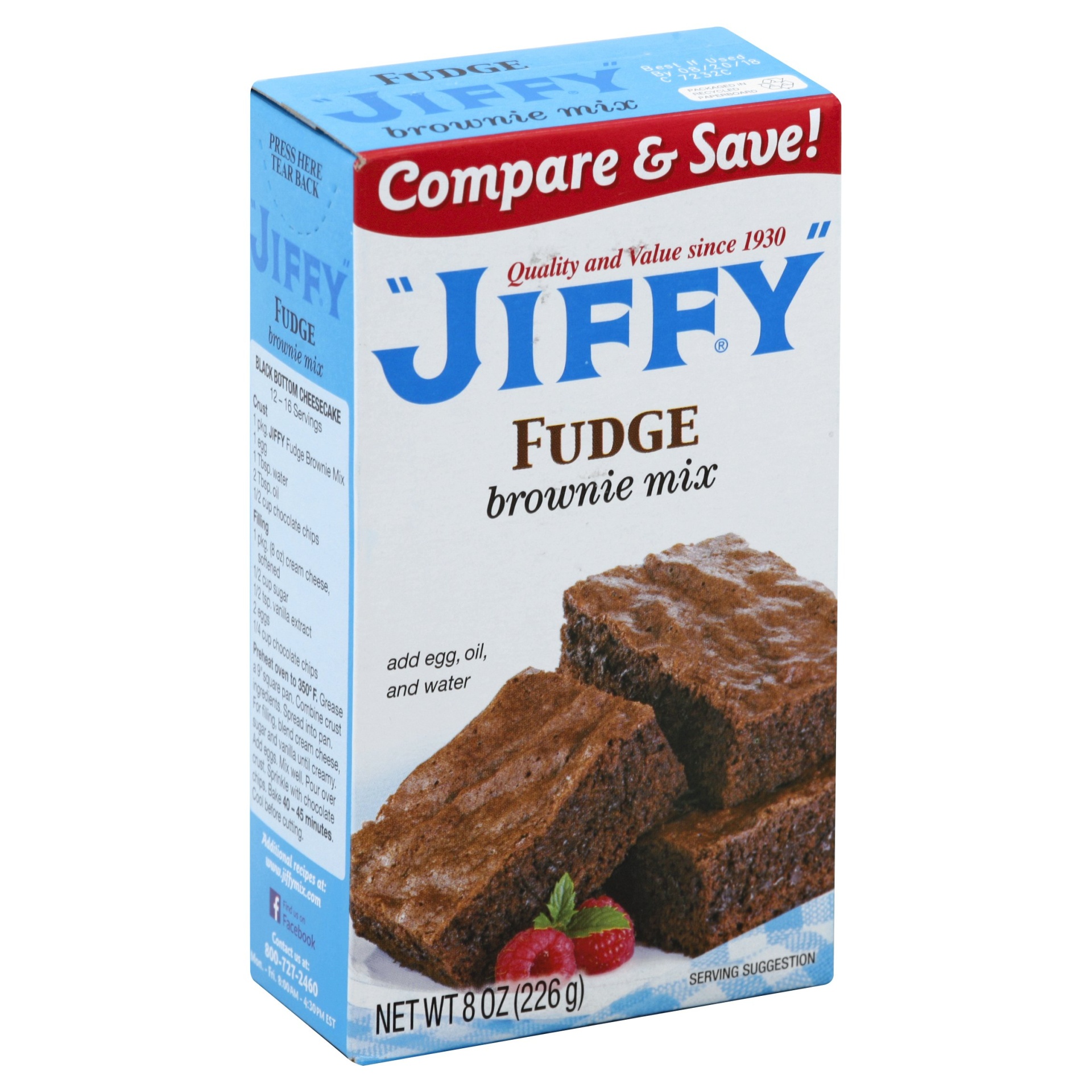 Jiffy Chocolate Fudge Brownie Mix 8 oz Shipt