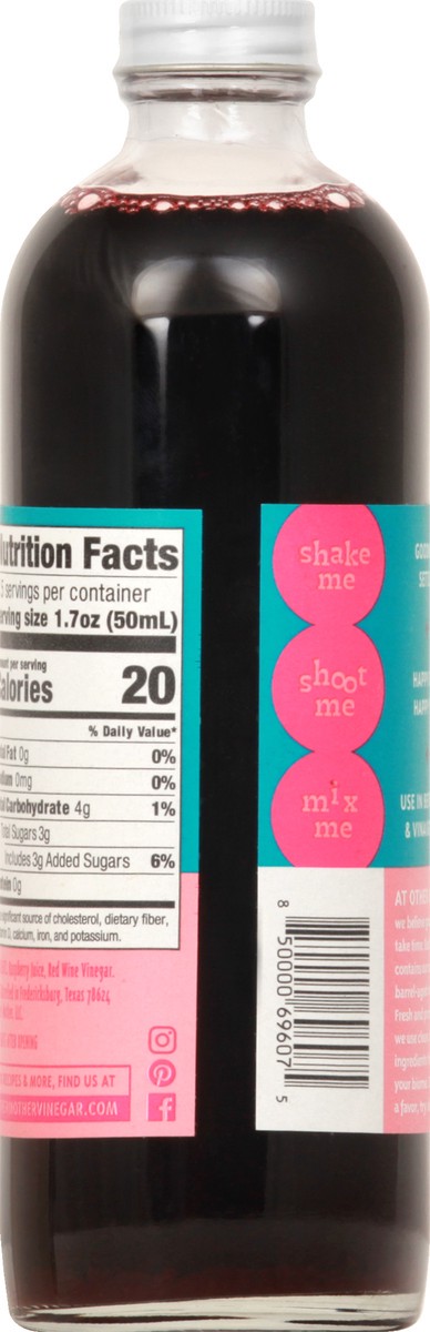 slide 13 of 13, Other Mother Raspberry Shrub Shot 375 ml, 12.7 oz