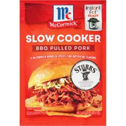 McCormick Slow Cooker Barbecue Pulled Pork Seasoning Mix, 1.6 oz