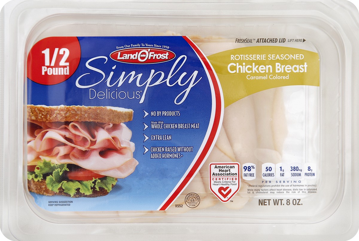 slide 3 of 4, Land O' Frost Chicken Breast 8 oz, 8 oz