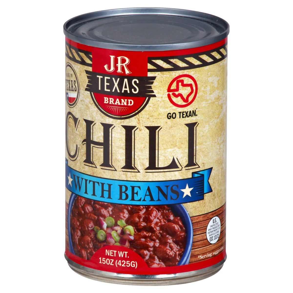 slide 5 of 9, JR Texas with Beans Chili 15 oz, 15 oz