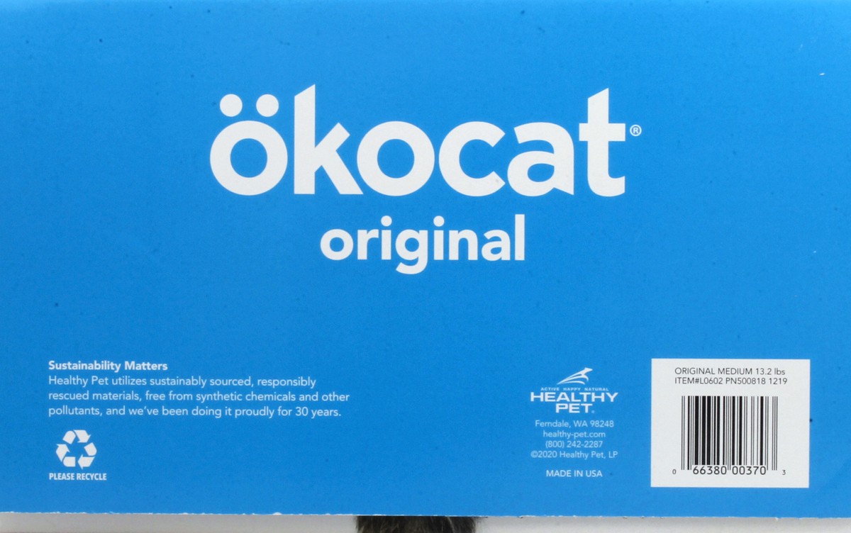 slide 3 of 11, okocat Original Clumping Litter 13.2 lb, 13.20 lb