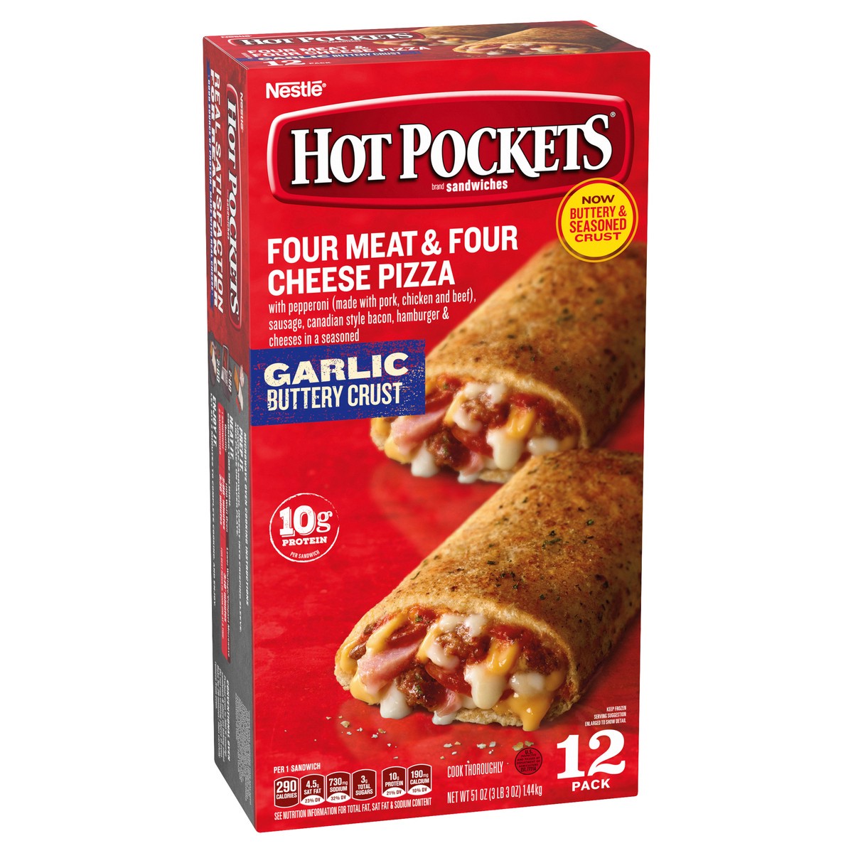 slide 2 of 9, Hot Pockets Frozen Sandwich, 54 oz