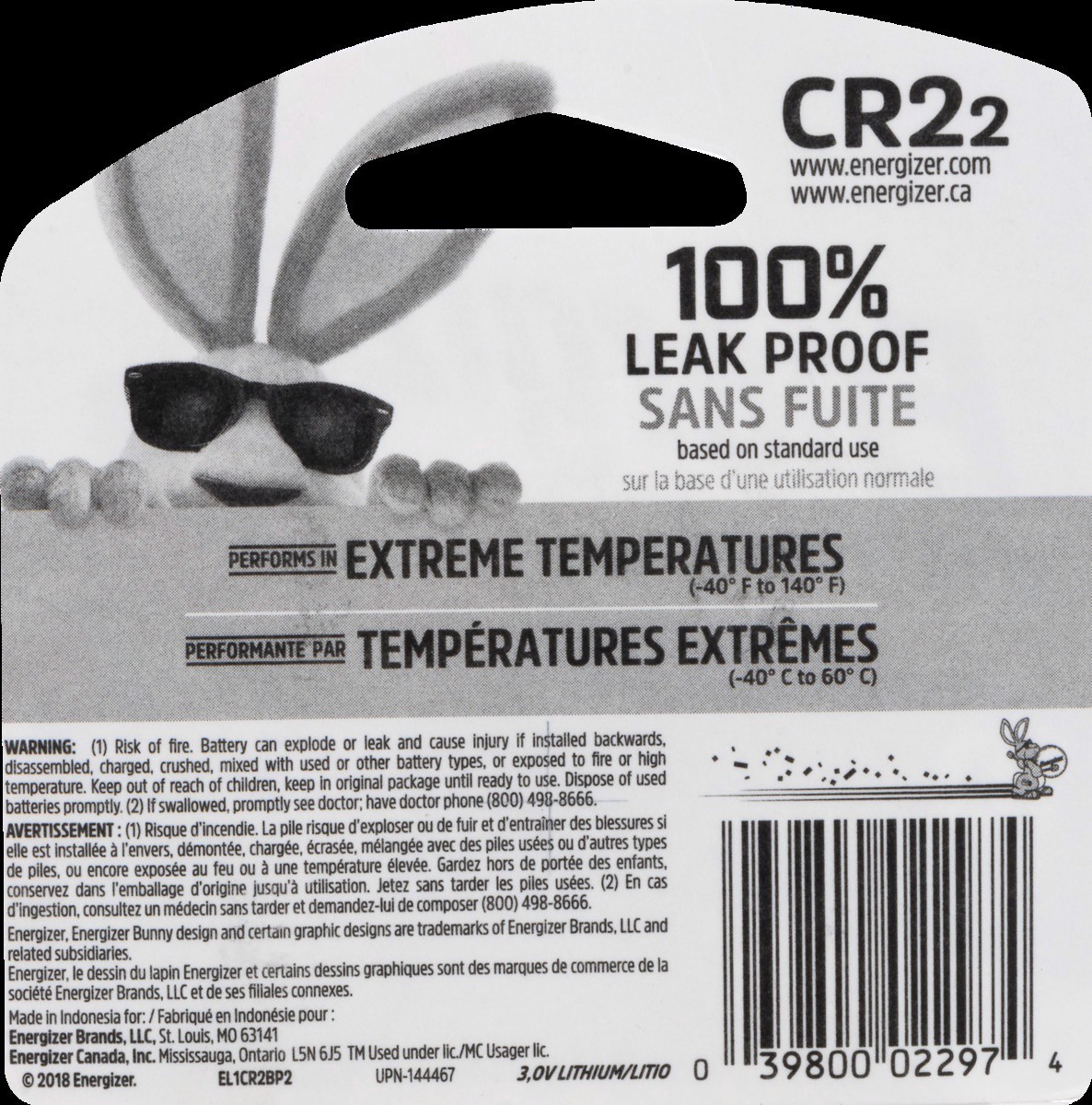 slide 5 of 9, Energizer CR2 Lithium 2 Pack, 2 ct