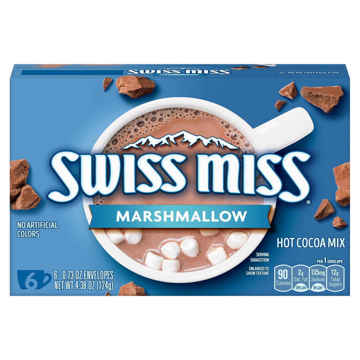 slide 1 of 5, Swiss Miss Marshmallow Hot Cocoa Mix - 6 ct, 6 ct