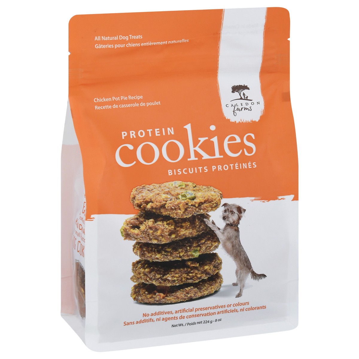 slide 2 of 9, Caledon Farms Protein Cookies, Chicken Pot Pie, 8 Ounce, 8 oz