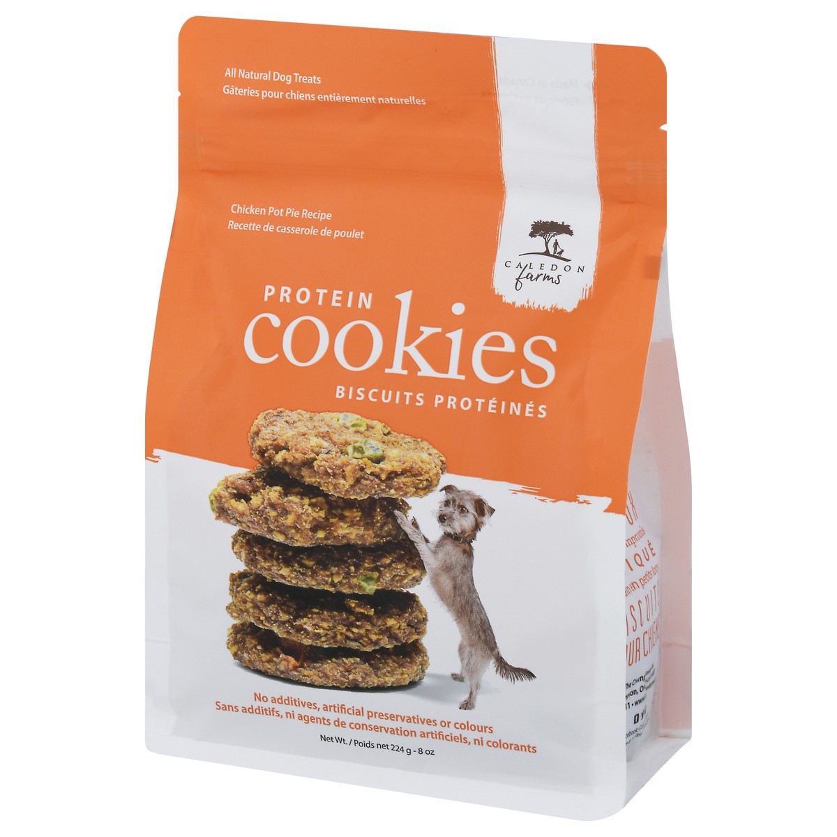 slide 3 of 9, Caledon Farms Protein Cookies, Chicken Pot Pie, 8 Ounce, 8 oz