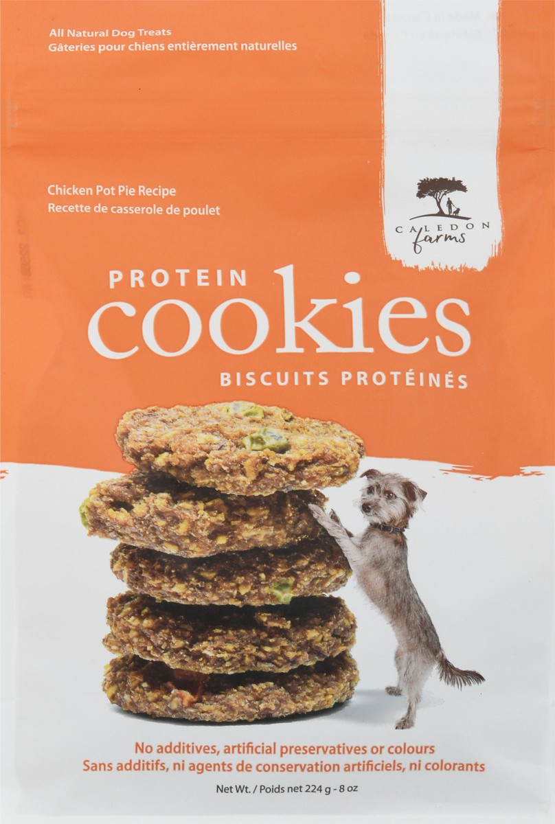 slide 6 of 9, Caledon Farms Protein Cookies, Chicken Pot Pie, 8 Ounce, 8 oz