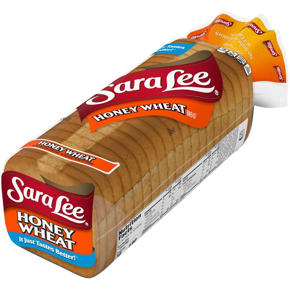 slide 4 of 9, Sara Lee Honey Wheat Bread, 20 oz