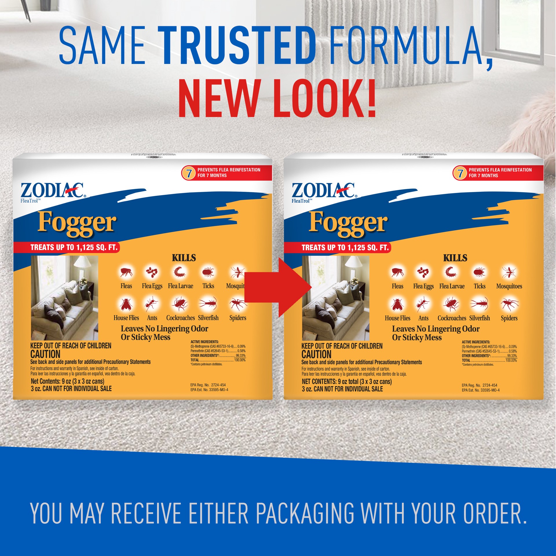 slide 6 of 6, Zodiac Fogger 3 ounce cans, 3 Pack, 1 ct