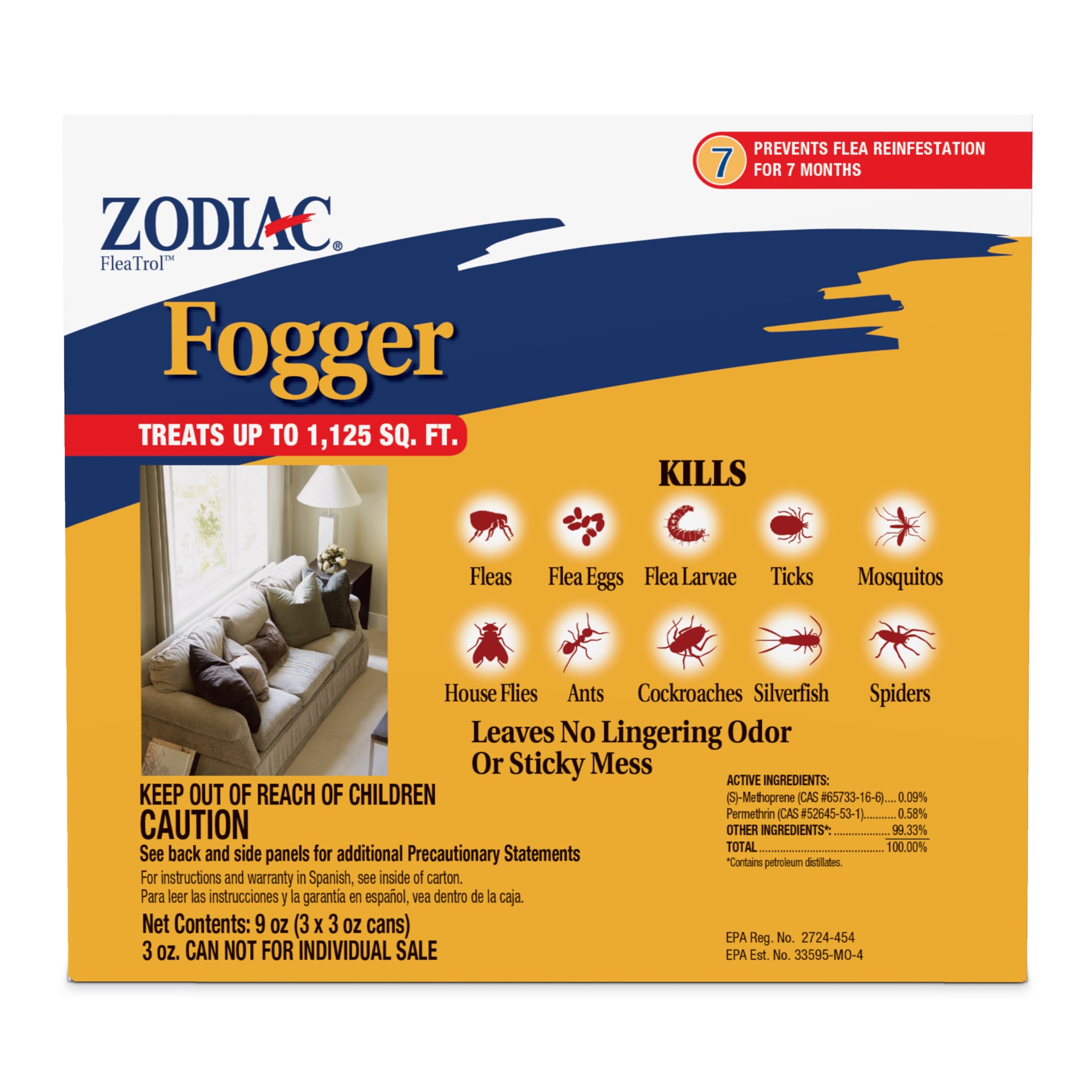 slide 2 of 6, Zodiac Fogger 3 ounce cans, 3 Pack, 1 ct