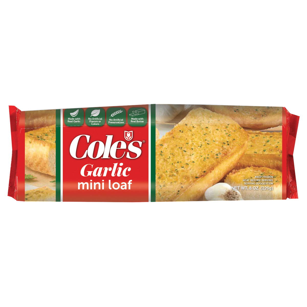 slide 1 of 2, Cole's Garlic Bread Mini Loaf, 8 oz