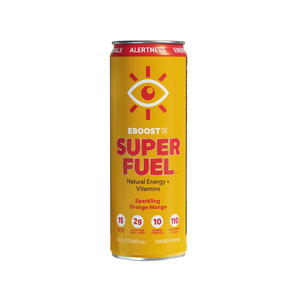 slide 1 of 4, EBOOST Orange Mango Super Fuel Energy Drink, 12 fl oz