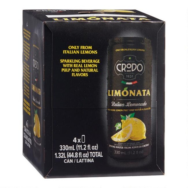 slide 1 of 1, Crodo Limonata Italian Lemonade, 4 ct; 11.2 fl oz