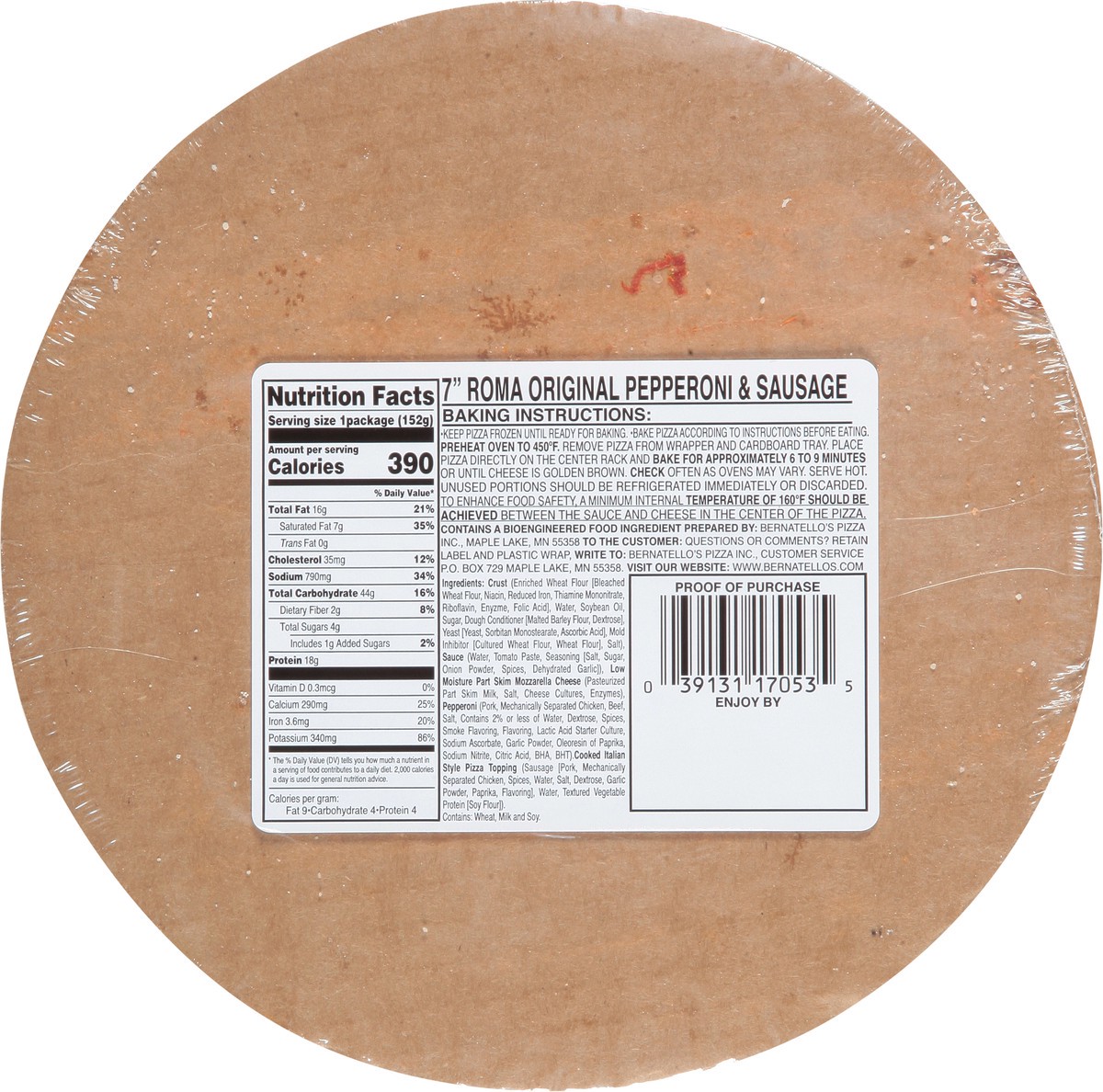 slide 11 of 13, Roma Original Pepperoni & Sausage Pizza 5.36 oz, 5.36 oz