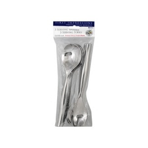 slide 1 of 1, Mozaik Premium Heavy Weight Plastic Serving Utensils, 6 ct