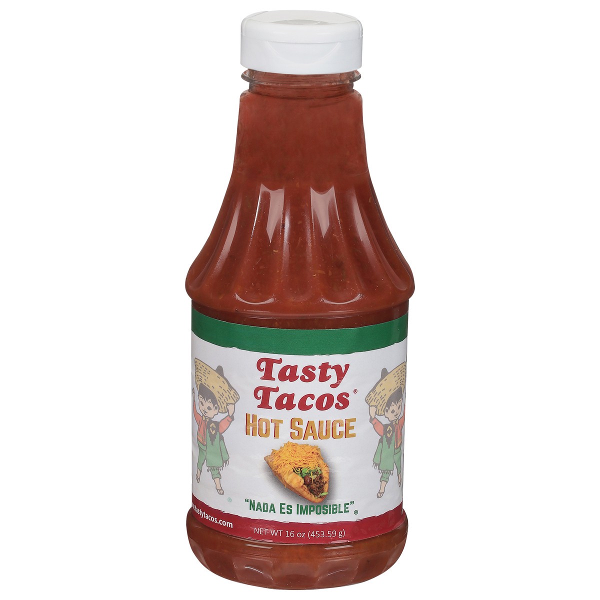 slide 1 of 11, Tasty Tacos Hot Sauce 16 oz, 16 oz