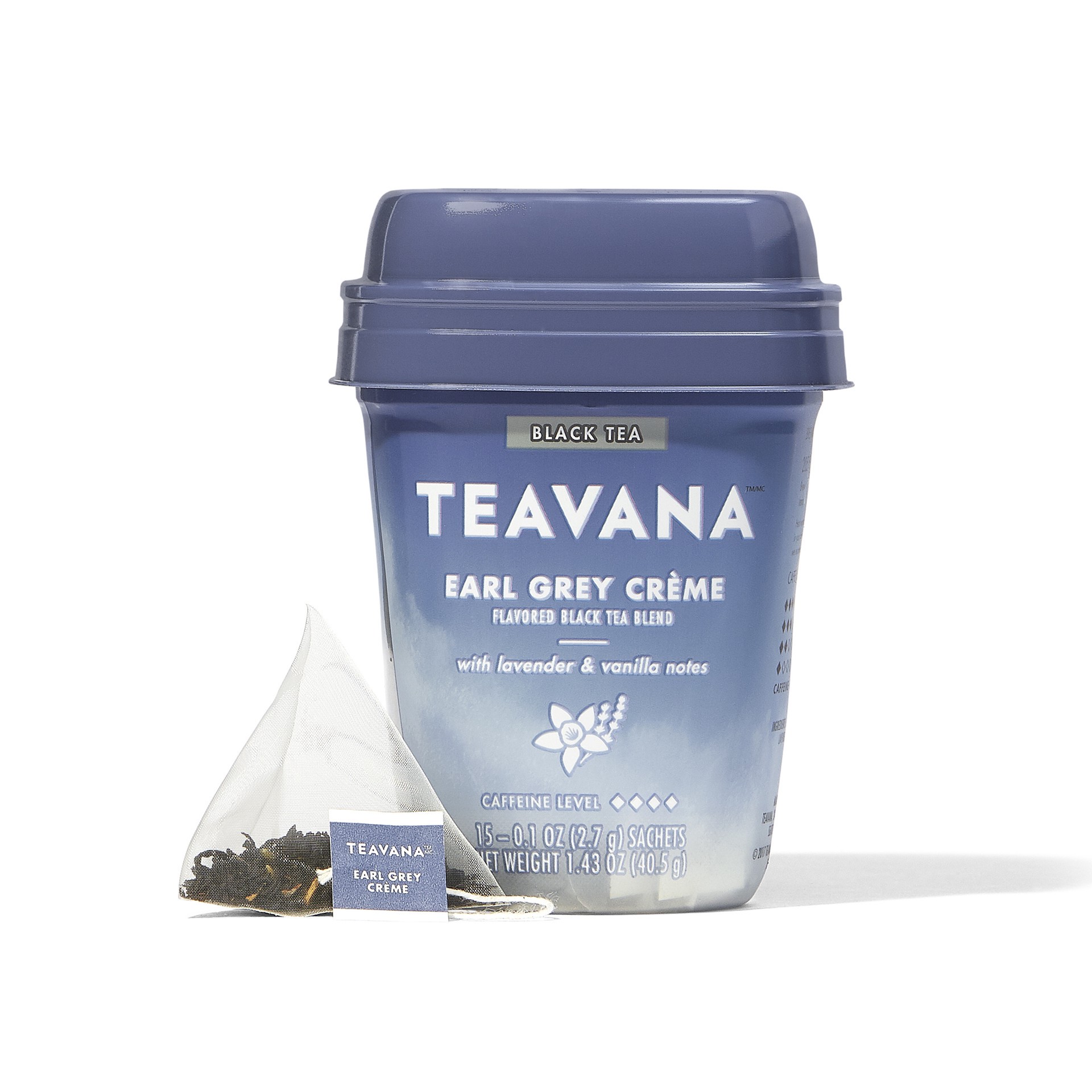 slide 1 of 3, Teavana Earl Grey Crème, Black Tea With Lavender and Vanilla Notes, 15 Sachets, 1.43 oz