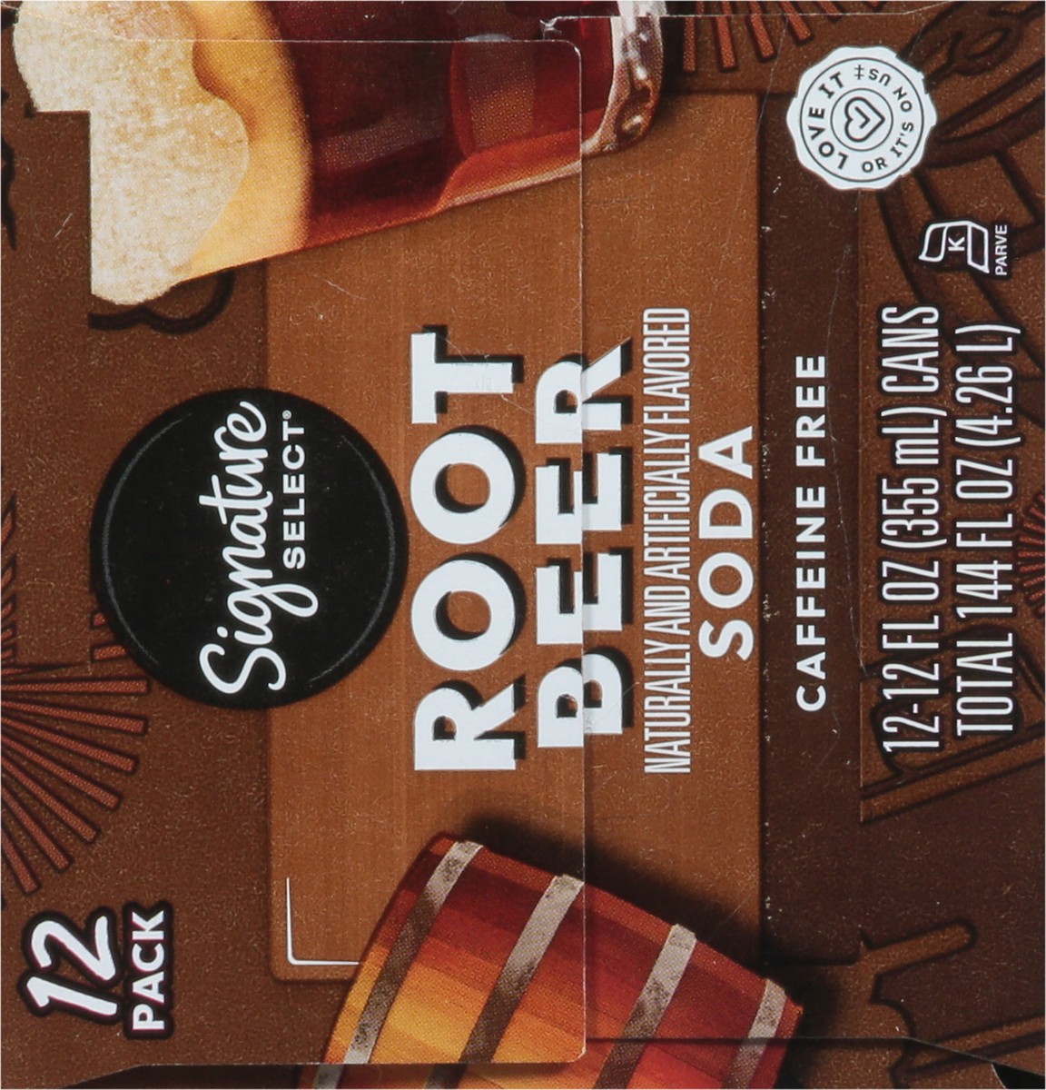 slide 3 of 14, Signature Select Caffeine Free Root Beer Soda 12 Pack 12 - 12 fl oz Cans, 12 ct; 12 fl oz