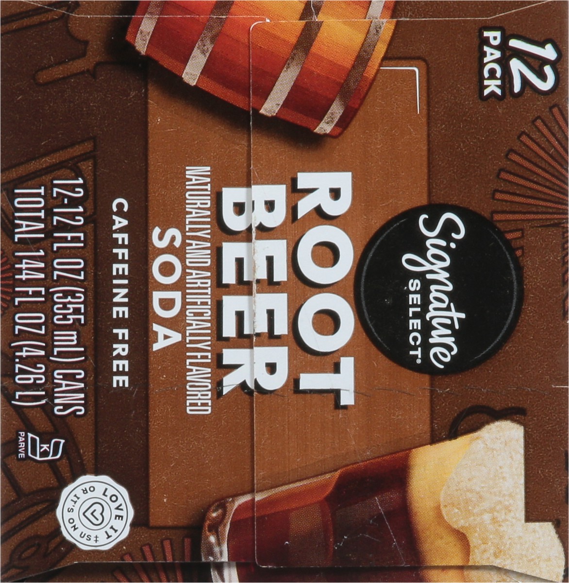 slide 13 of 14, Signature Select Caffeine Free Root Beer Soda 12 Pack 12 - 12 fl oz Cans, 12 ct; 12 fl oz