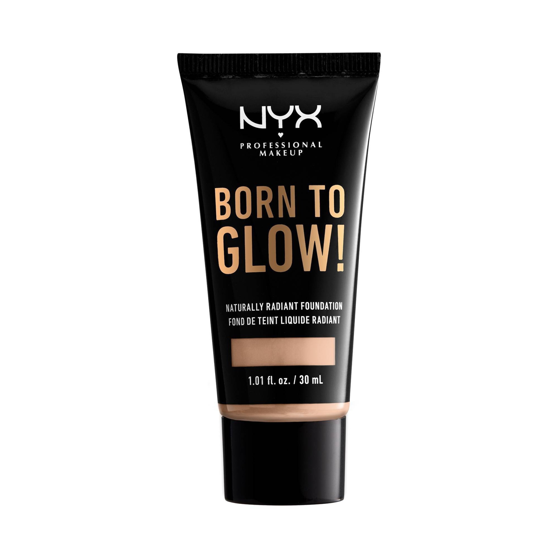 slide 1 of 1, NYX Professional Makeup Born To Glow Radiant Foundation Light, 1.01 fl oz