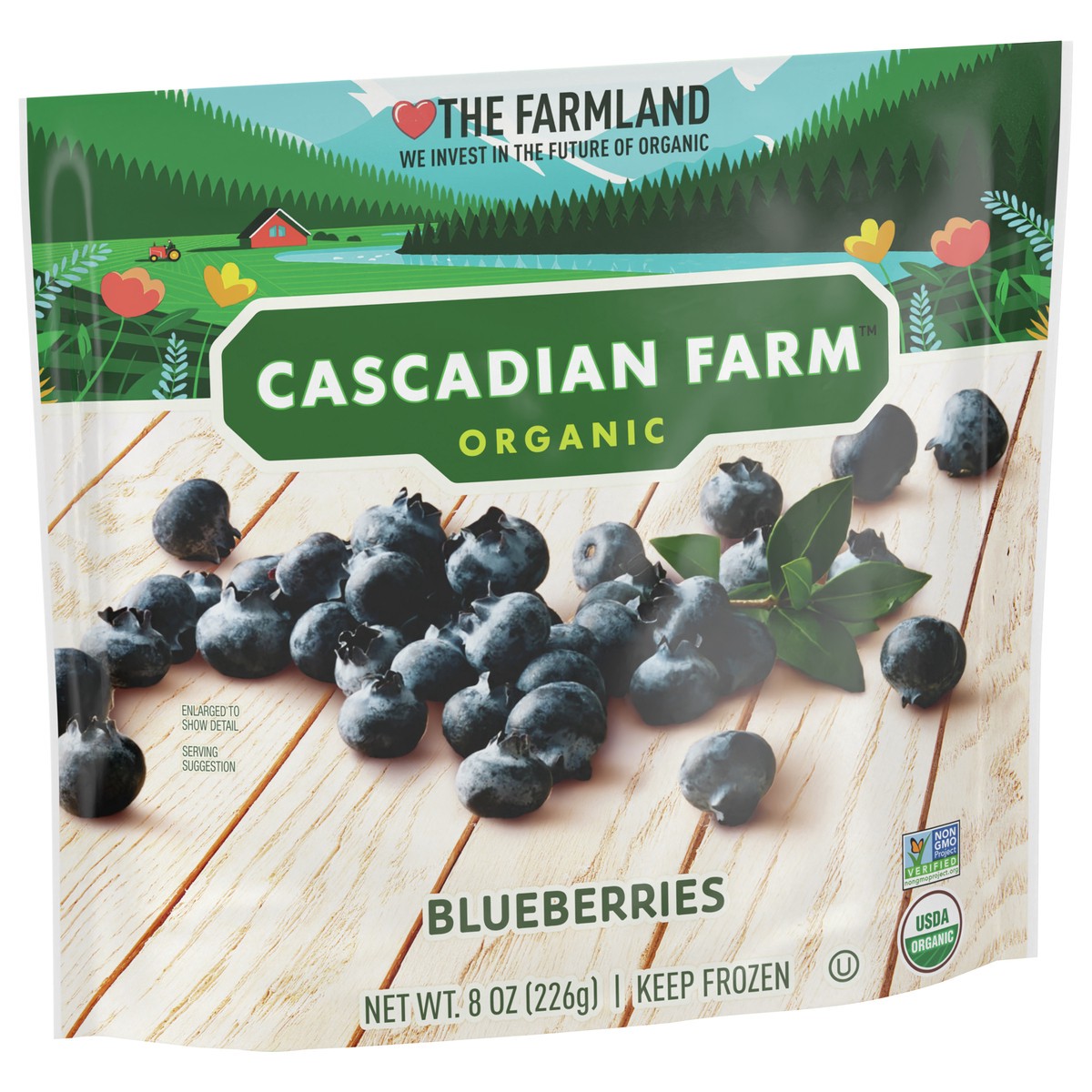 slide 4 of 4, Cascadian Farm Organic Blueberries, 8 oz