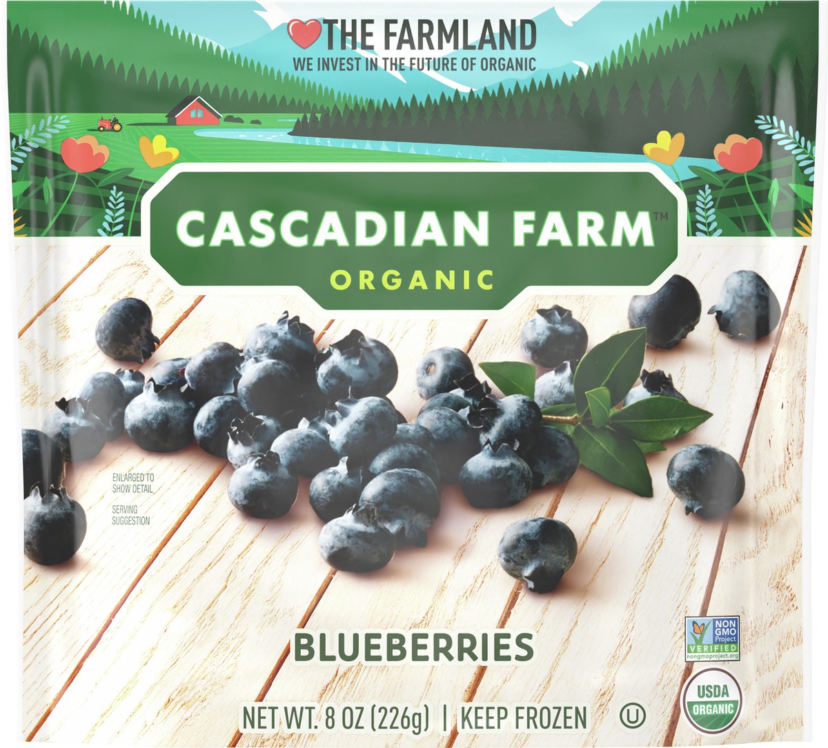 slide 3 of 4, Cascadian Farm Organic Blueberries, 8 oz