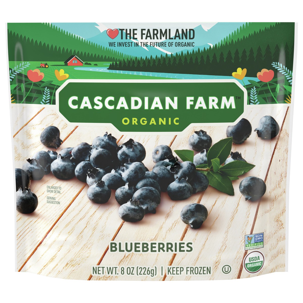 slide 1 of 4, Cascadian Farm Organic Blueberries, 8 oz